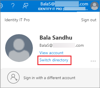 External users can switch directory.