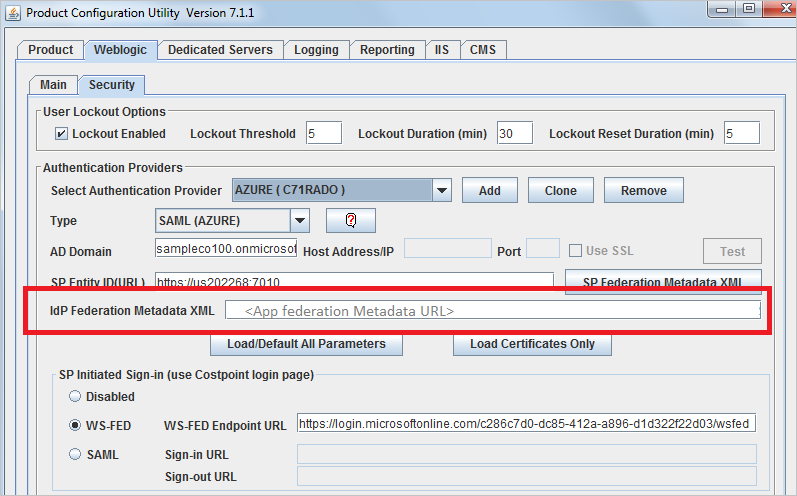 Costpoint Configuration Utility