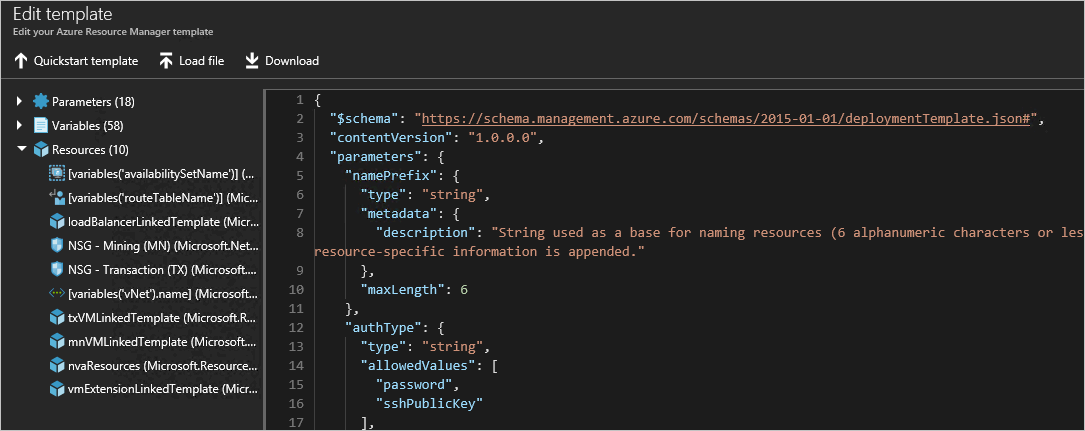 Edit template with the leader template pasted