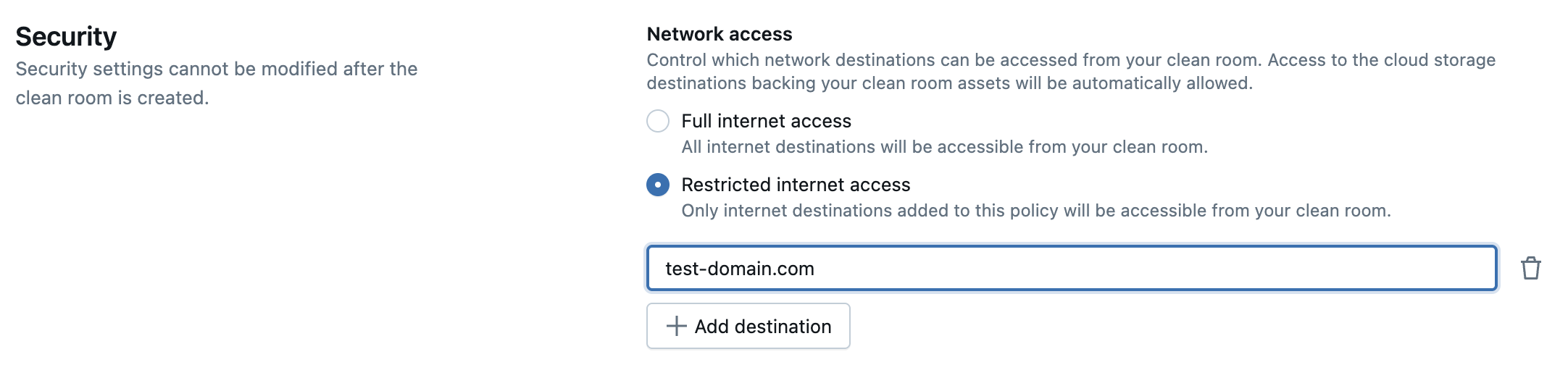 Network policy type.
