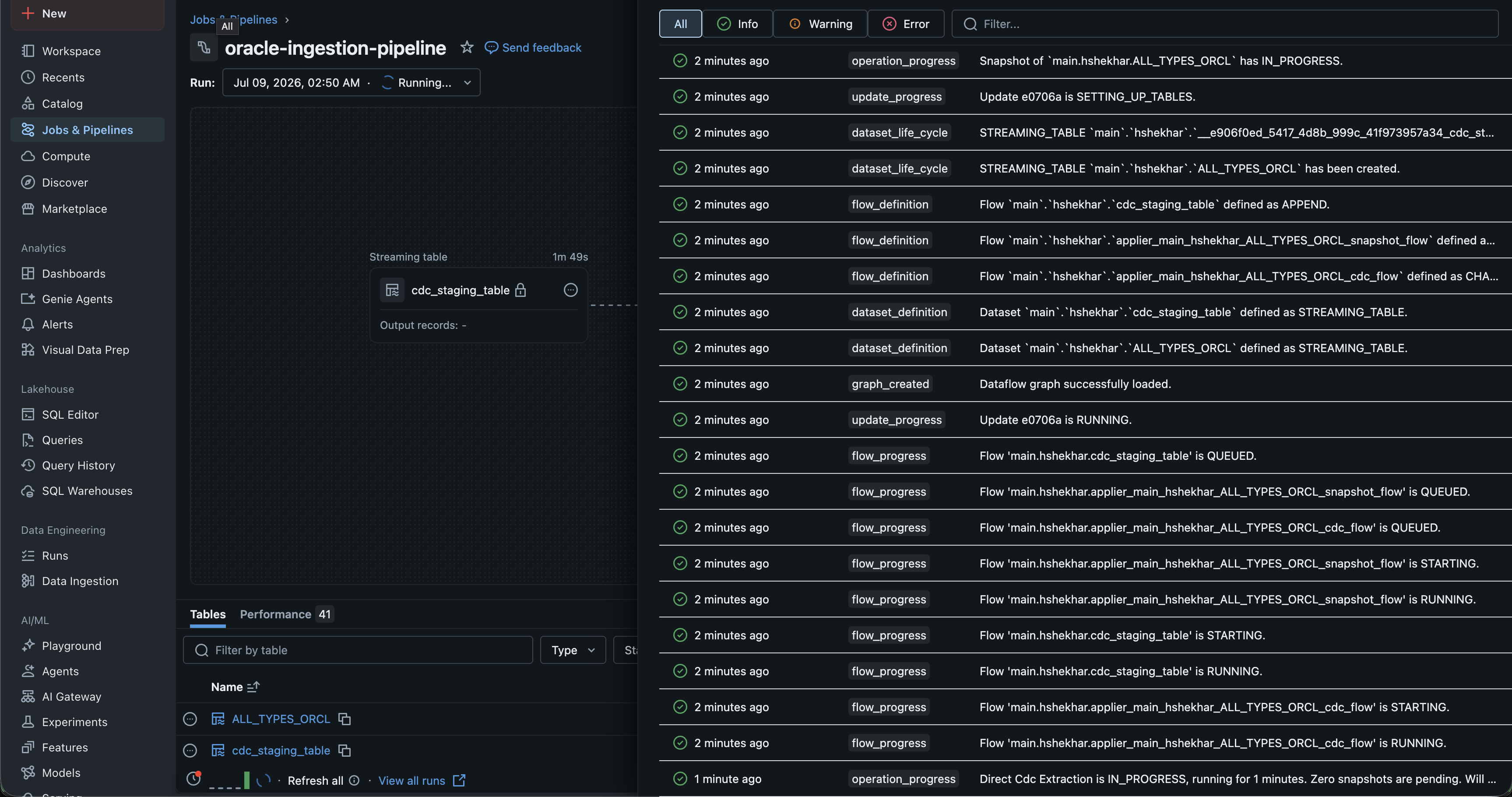 Event logs