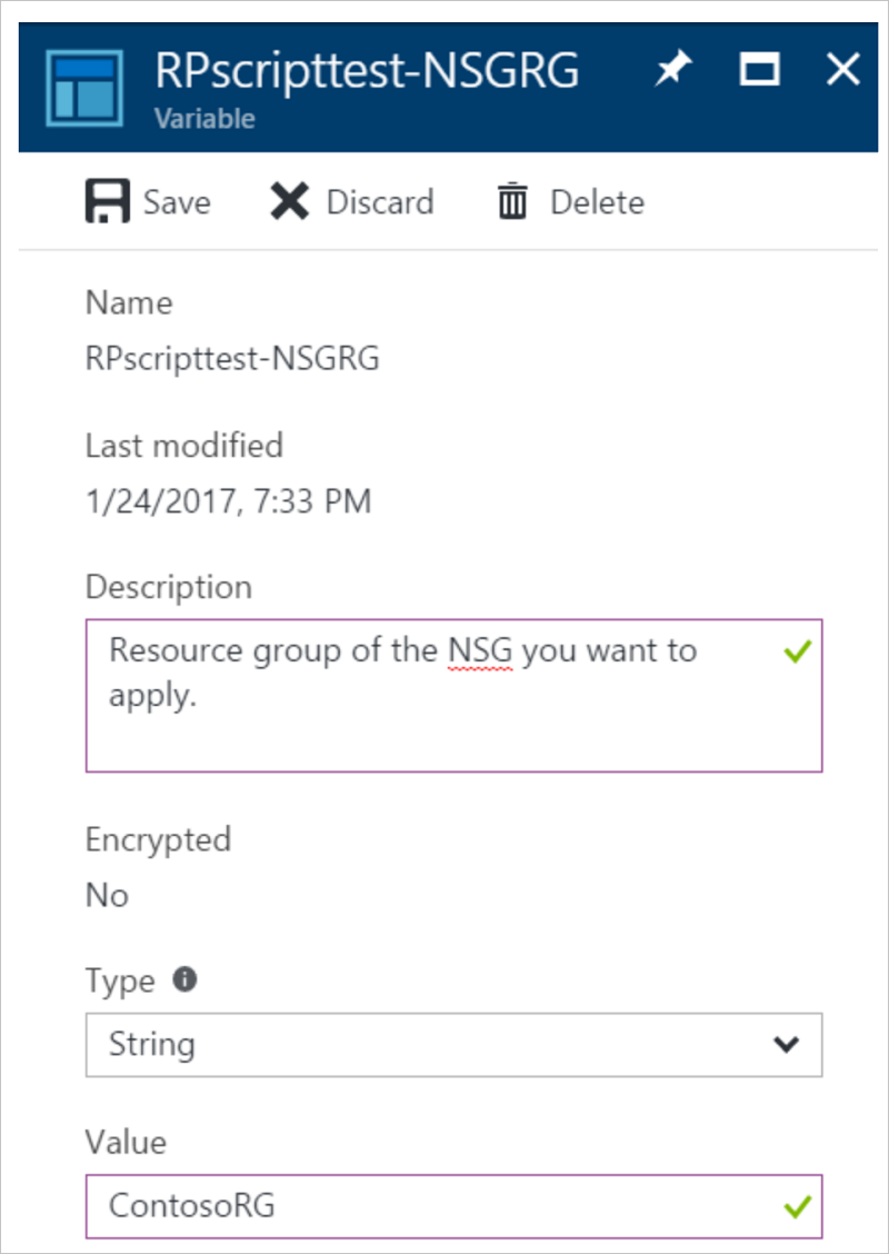 Create an NSG resource group name