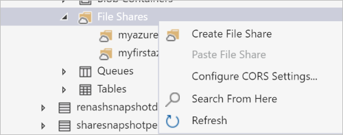 Create file share