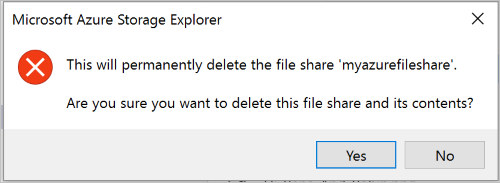 Confirmation dialog