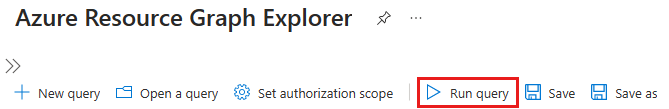 Run Azure Resource Graph query