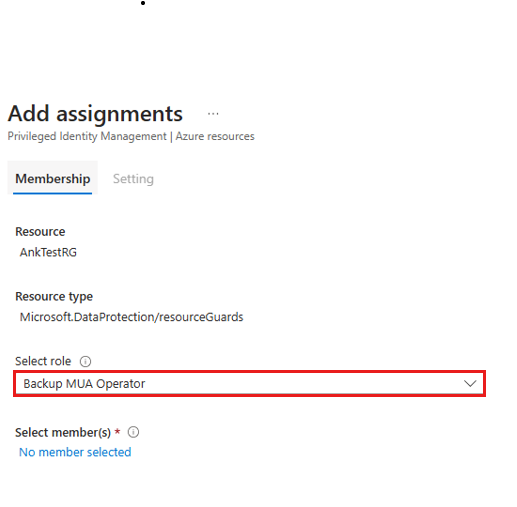 Screenshot showing how to add assignments-membership.