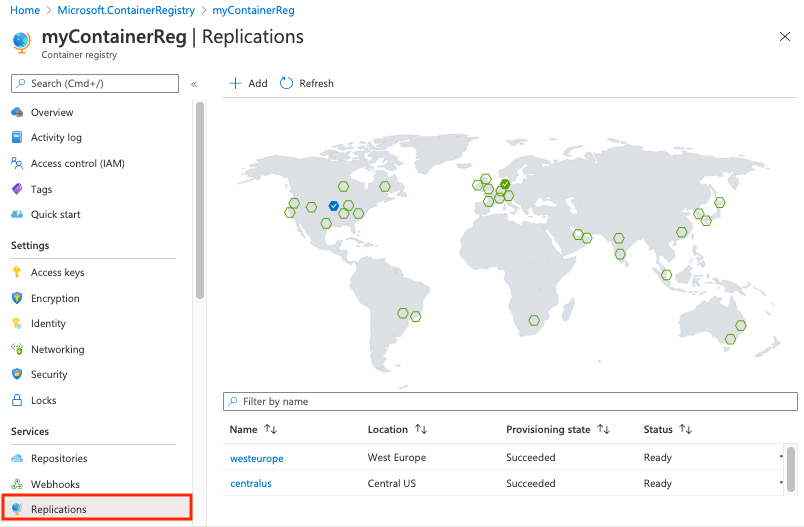 Registry replications