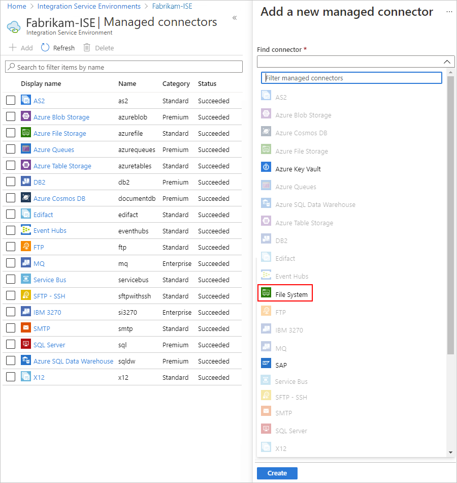 Select the ISE connector that you want to deploy in your ISE