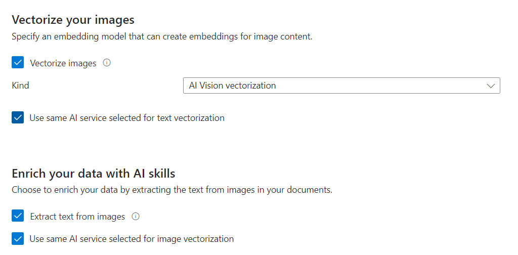 Screenshot of the Vectorize your images page in the wizard.