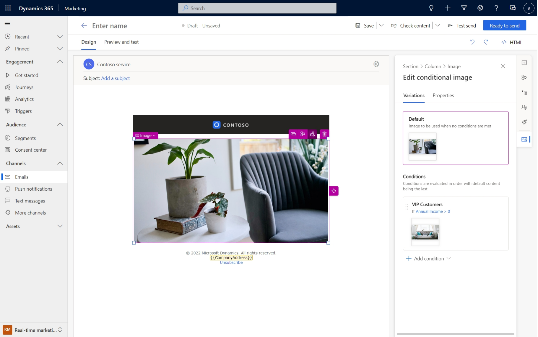 Екранна снимка на условно съдържание.