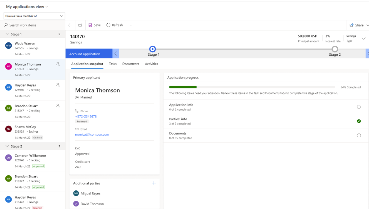 Sample Account onboarding application using the toolkit components.