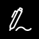Ink Graphic showing the pencil or ink button.
