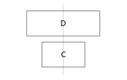 Пример за центриран хоризонтален шаблон.