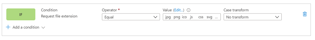 Пример Условие за заявка за разширение на файл.