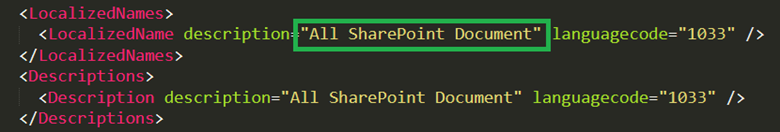 Търсене на layoutxml за всички SharePoint документи Търсене в layoutxml за целия SharePoint документ.