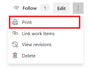 Filter a wiki TOC or print a wiki page - Azure DevOps | Microsoft Learn