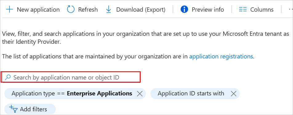 The Dynamic Signal link in the Applications list