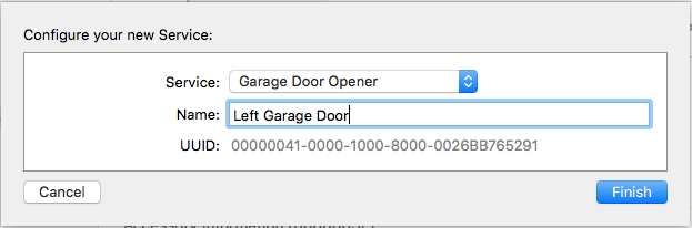 Enter a Name for the service