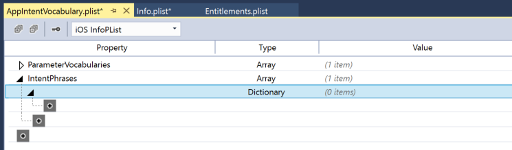 Add an additional new key with the Type of Dictionary.