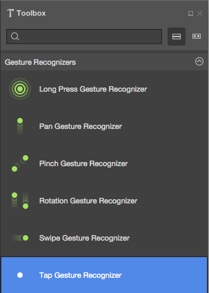 A Tap Gesture Recognizer
