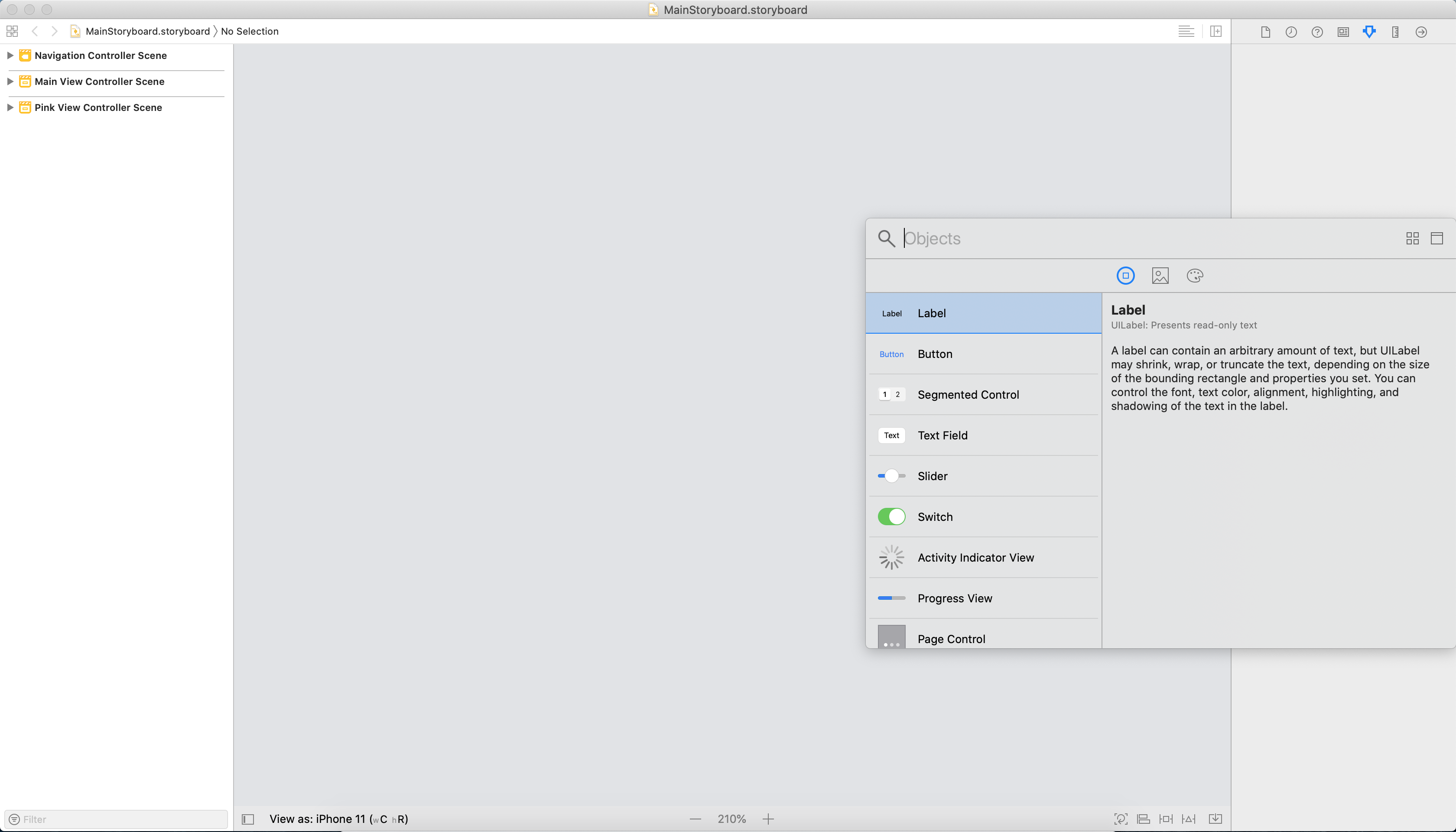 Adding a NavigationController from the Library