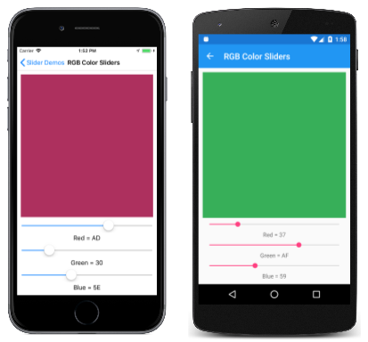 RGB Color Sliders RGB Color Sliders