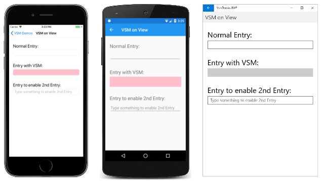 VSM on view - disabled VSM on View: Disabled