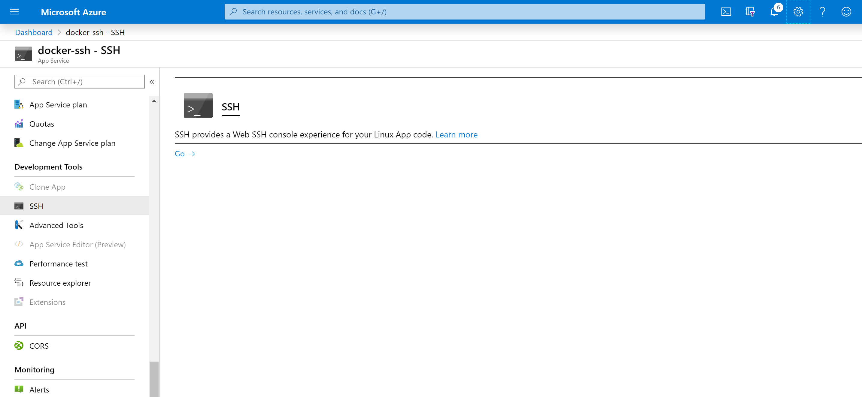 Servicio de Aplicaciones de Linux SSH