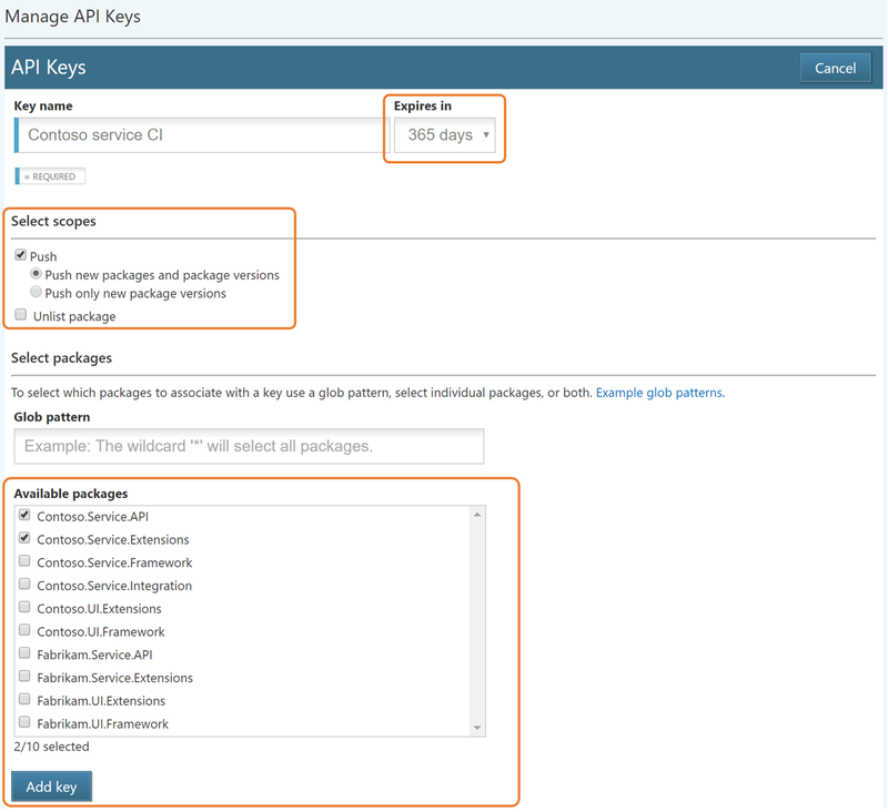 Creación de claves de API