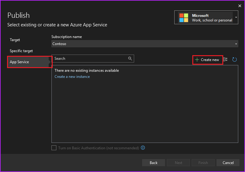 Inicio de sesión en Azure