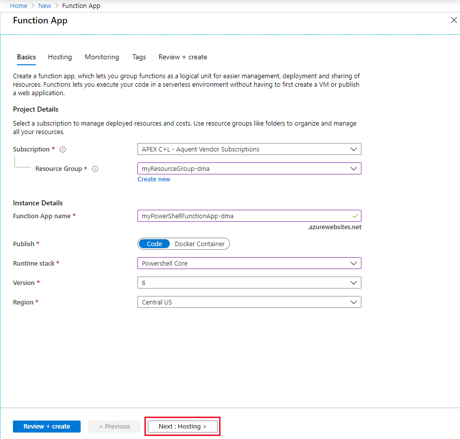 Cree una aplicación de funciones: conceptos básicos.