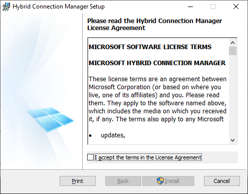 Instale la conexión híbrida.
