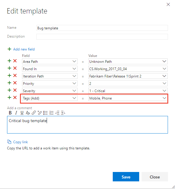 Editar plantilla de error, agregar o quitar etiquetas