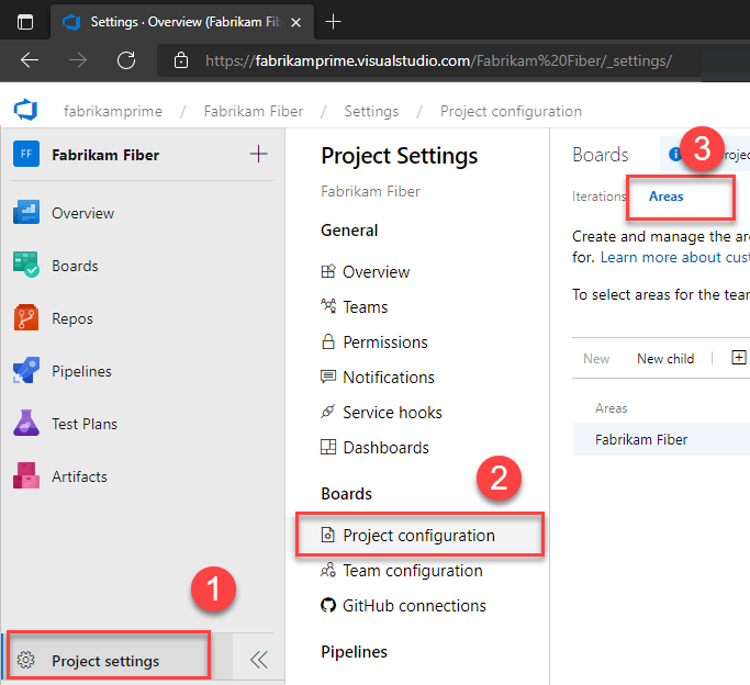 Configuración del proyecto>Trabajo>Configuración del proyecto