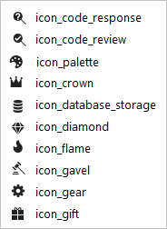 , icon_database_storage, icon_diamond, icon_flame, icon_gavel, icon_gear, icon_gift, icon_government,