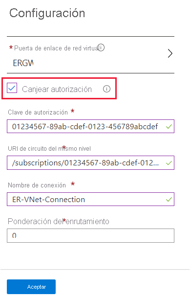 Página Configuración