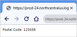 Captura de pantalla que muestra el explorador con la respuesta del flujo de trabajo Consumo de la solicitud a la dirección URL de devolución de llamada.