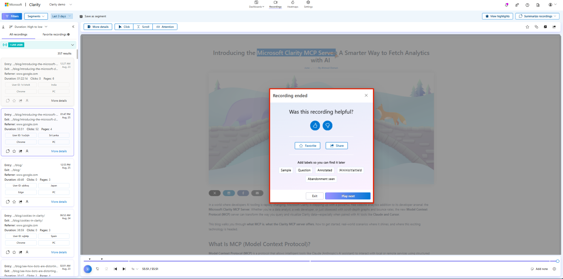 Pop up seen if Autoplay is disabled.