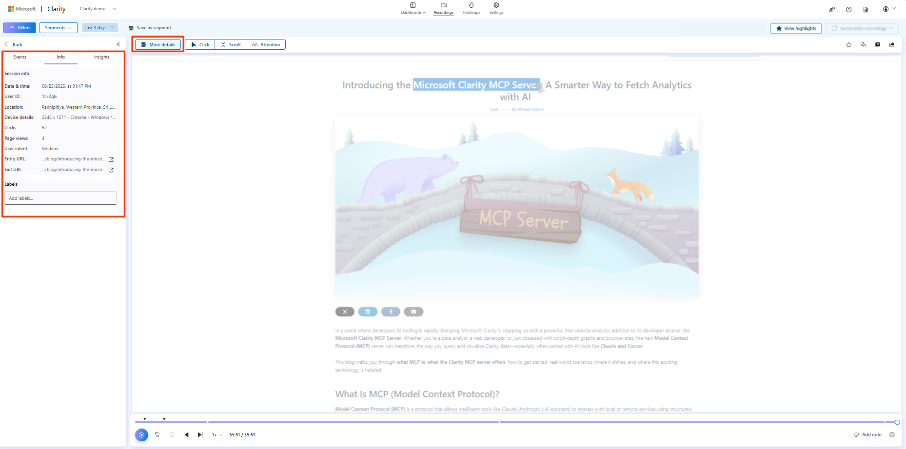 More details viewer.