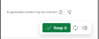 Screenshot that shows the feedback options on a highlight card.