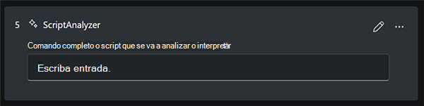 Captura de pantalla de las entradas de funcionalidad