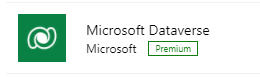 Captura de pantalla de l'opció de connexió Dataverse.