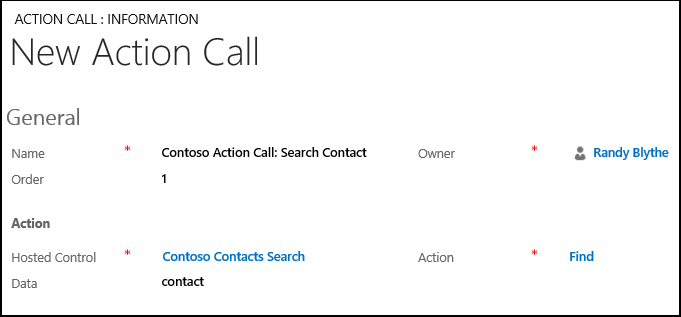 Crear una nueva llamada a la acción para el botón de la barra de herramientas de búsqueda Buscar contacto.