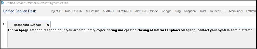 Cancelar para omitir la recuperación de la página web de Internet Explorer.