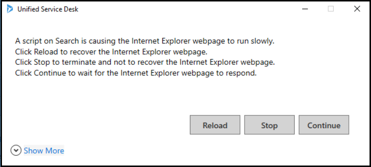 Script que causa que la página web de Internet Explorer vaya lenta.