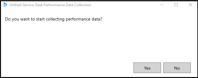 ¿Desea iniciar la recopilación de datos de rendimiento?