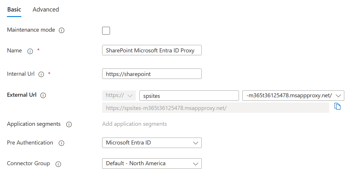 Publicación de SharePoint como aplicación