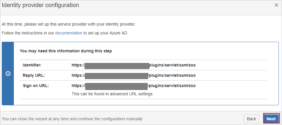 The identity config