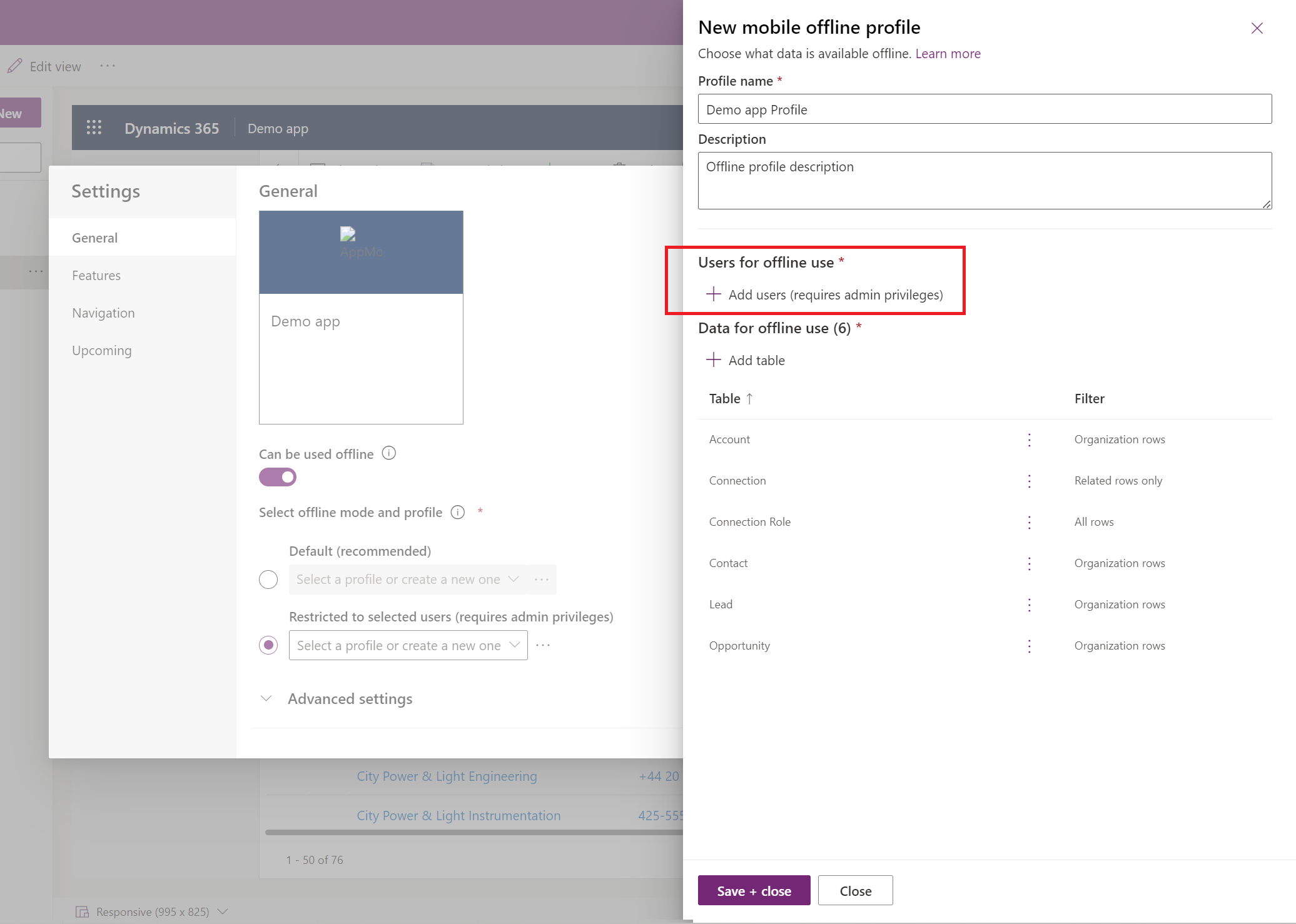 Restringit al perfil generat automàticament per usuaris seleccionats.