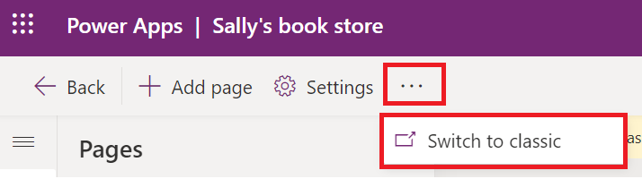 Canvia a l'opció clàssica.